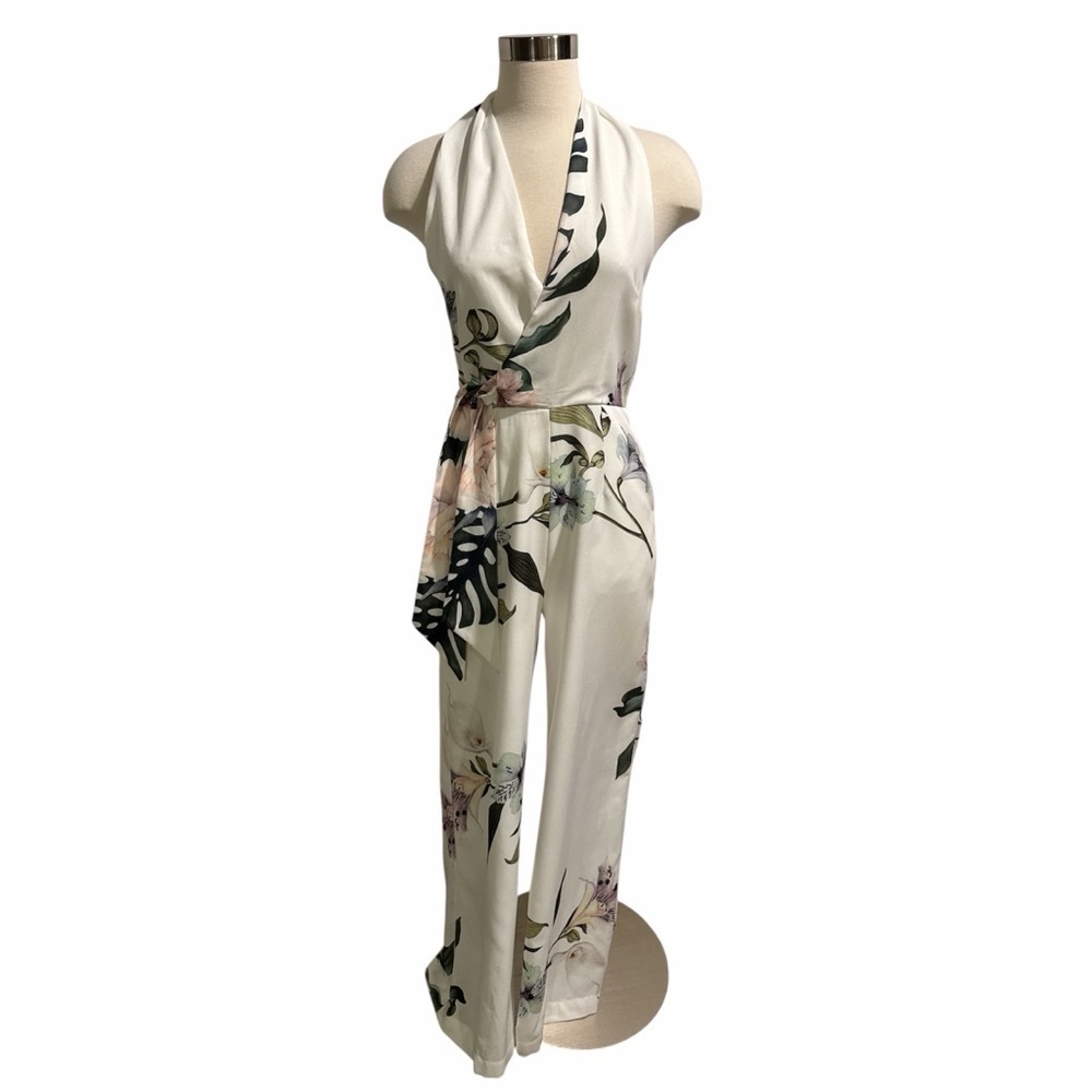 Floral Halter Jumpsuit